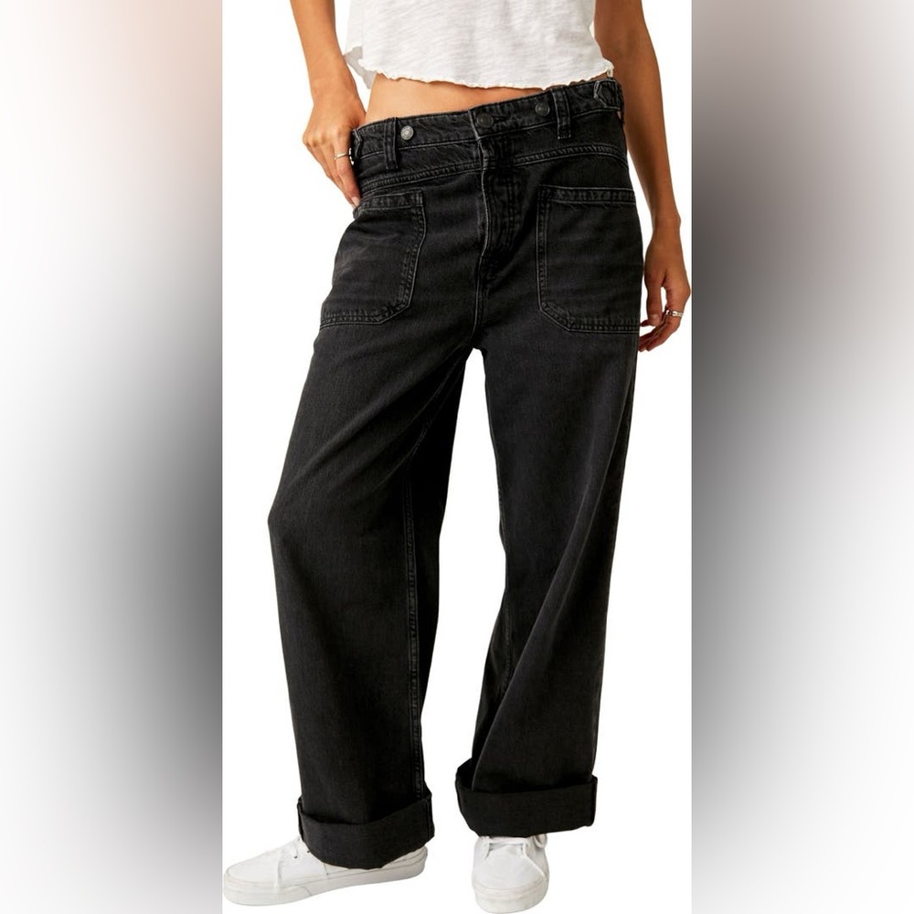We The Free Palmer Cuffed Baggy Jeans
